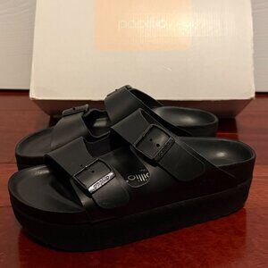 BIRKENSTOCK Arizona Exquisite Leather Platform